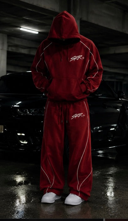 SRR cherry red tracksuit