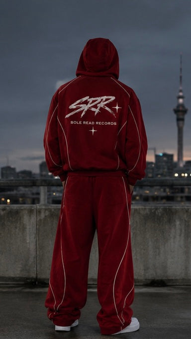 SRR cherry red tracksuit